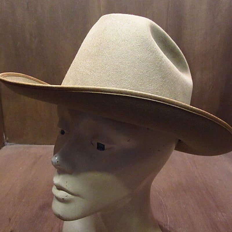 ビンテージ50's○箱付きSTETSON ”OPEN ROAD”フェドラハット7 1/8○21