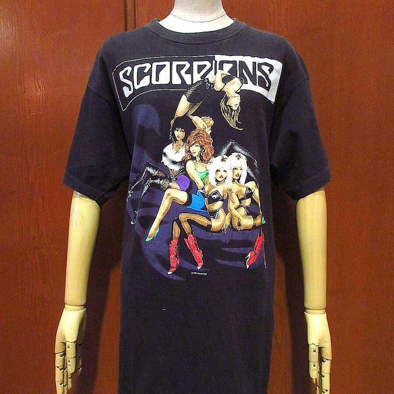 SCORPIONS/スコーピオンズ ヴィンテージ ロングTシャツ Lサイズ SCORPIONS スコーピオンズ バンドTシャツ バンT メンズL相当