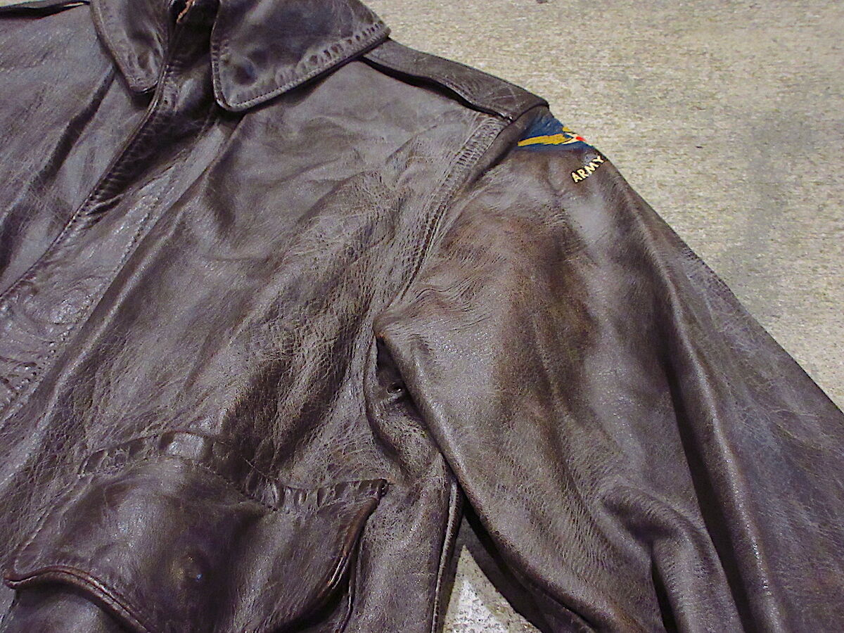 ビンテージ40's○USAAF A-2フライトジャケット茶size 40○211101r8-m