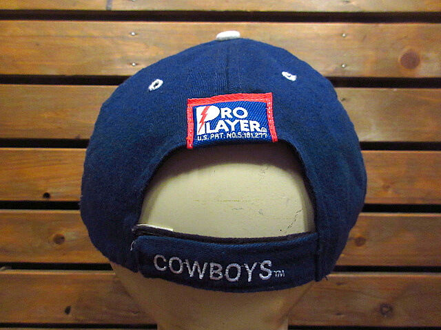 ビンテージ90's○DEADSTOCK PRO PLAYER COWBOYS NFL 6パネル