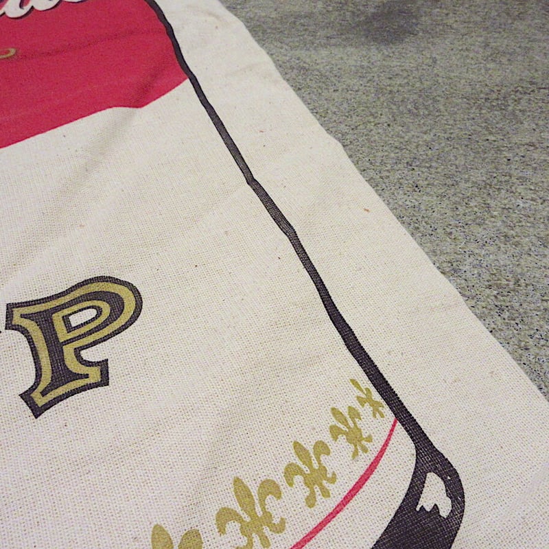 ビンテージ○Campbell's SOUP大判プリント巾着バッグB○211111r5-bag-