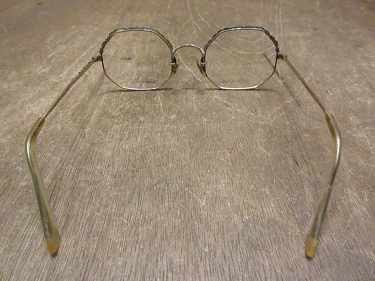 ビンテージ60's70's○ARTCRAFT 1/20 12KGFオクタゴン眼鏡○210418...