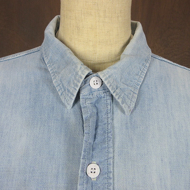 ビンテージ90's○BIG MACシャンブレーシャツsize L○241014i1-m
