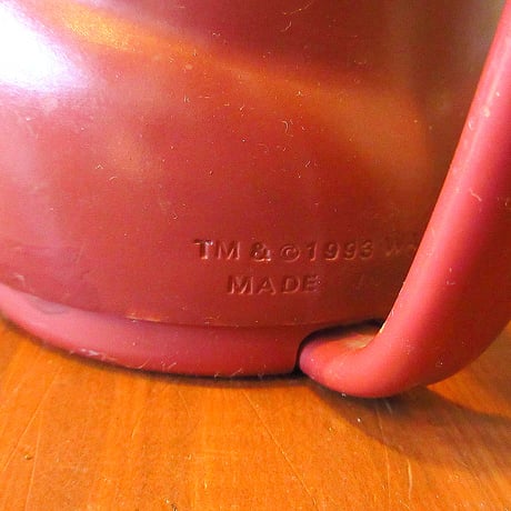 ビンテージ90’s●LOONEY TUNESタズマニアンデビルフェイスマグ●240212k6-tbwr 1990sルーニー・テューンズプラスチックキャラクター