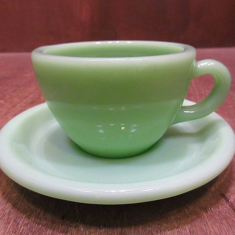 Fire King○ジェダイエキストラヘビーカップ&ソーサーB