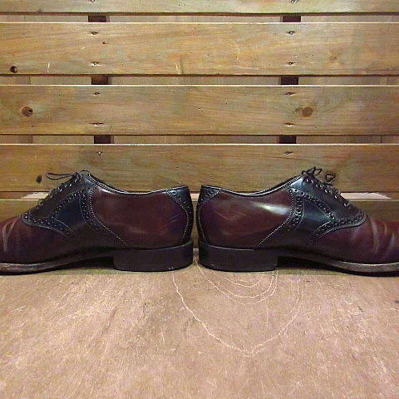 Johnston & Murphy 革靴　9 1/2 ビンテージ○JOHNSTON & MURPHYツートンサドルシューズ9 1/2 E