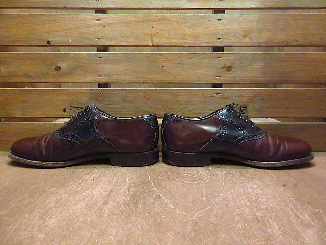 ビンテージ○JOHNSTON & MURPHYツートンサドルシューズ9 1/2 E