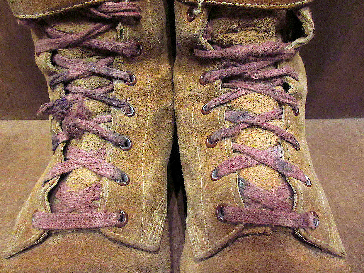 ビンテージ40's○U.S.ARMY M-43 2バックルコンバットブーツ茶size 6 AA