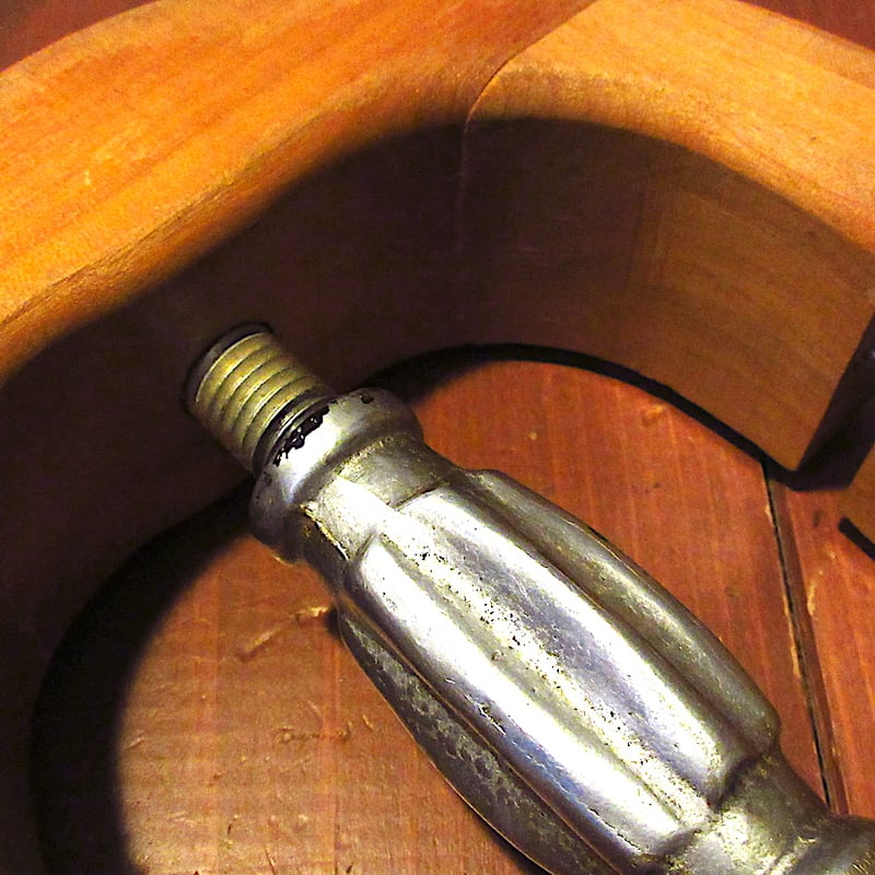 ビンテージ○ウッドハットストレッチャー茶○250627j6-otclct雑貨帽子