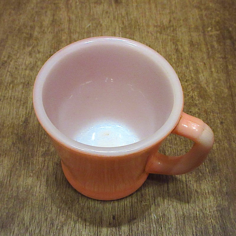 ビンテージ○Fire King Dハンドルマグピンク○260217n6-frk