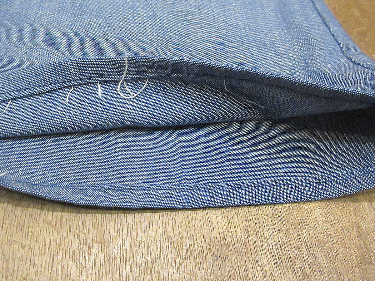 ビンテージ70's○Leeシャンブレーブーツカットパンツ実寸W104cm ビンテージ70's○Leeシャンブレーブーツカットパンツ実寸W104cm