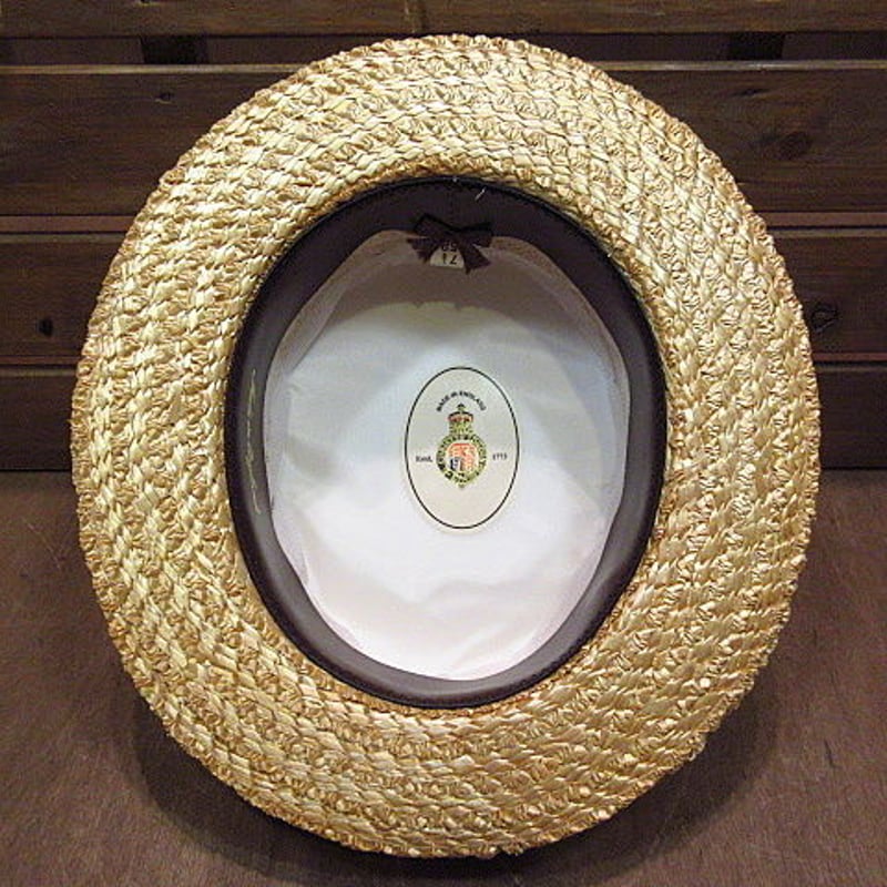 ビンテージ○DEADSTOCK CHRISTY'S LONDONボーターハット7 1/8○20