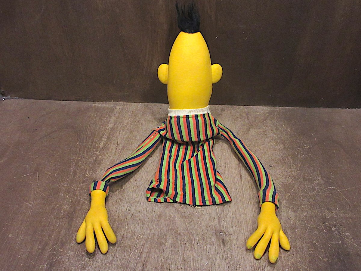 ビンテージ70's○バートソフビハンドパペット○251101n7-dollセサミ