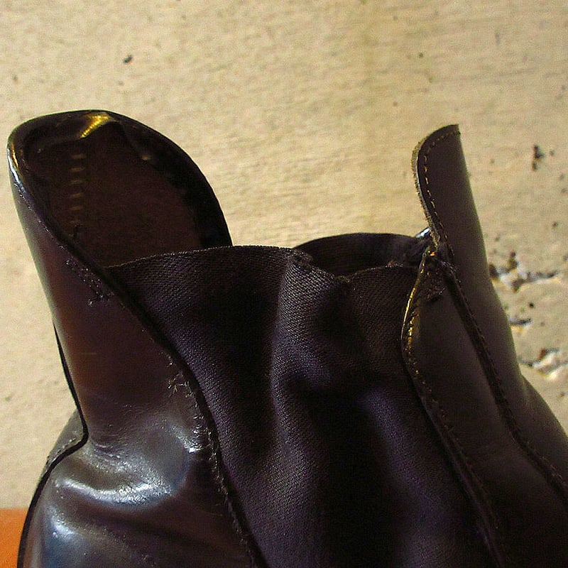 ビンテージ60's70's○ポインテッドトゥサイドゴアブーツ黒size 8