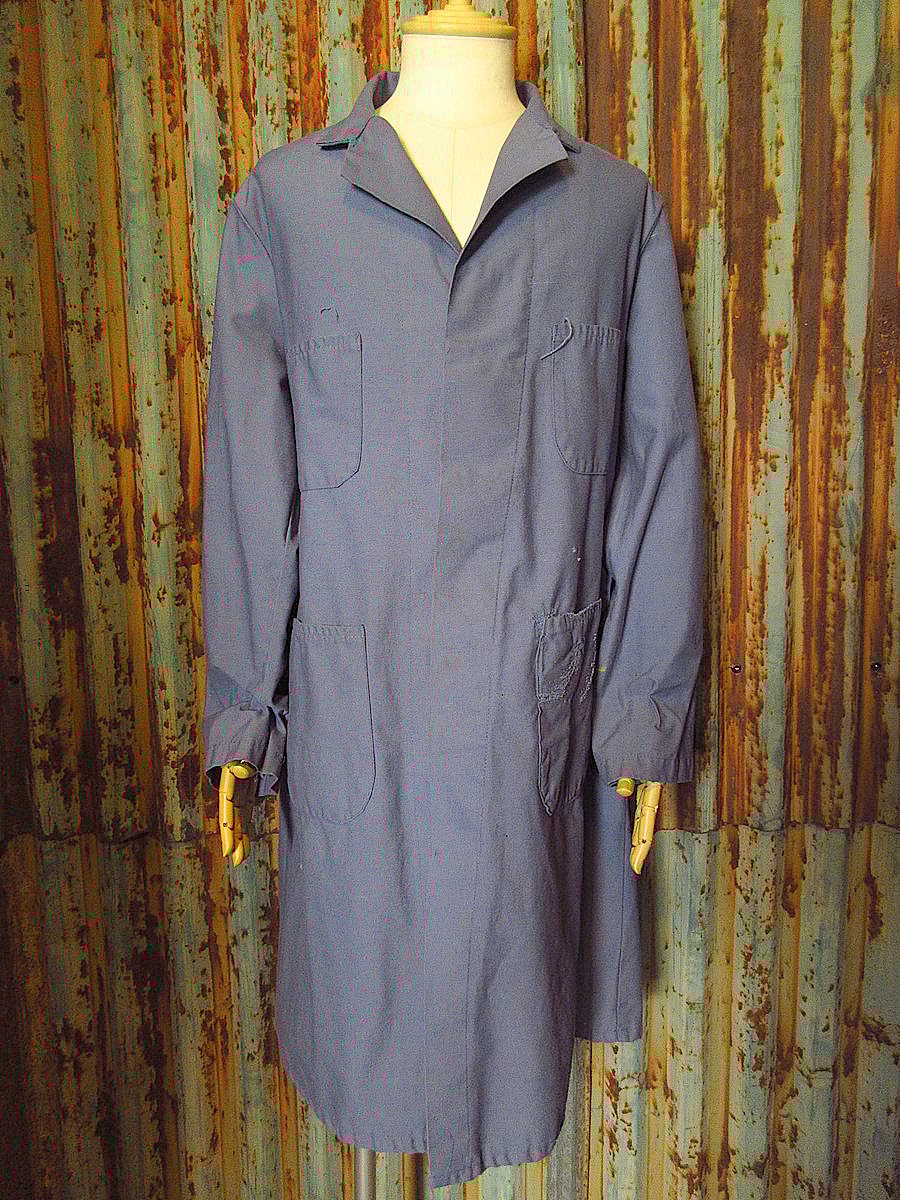 古着 ヴィンテージ コート ブルーのユーロワークコート - 古着と日用品 tetra - テトラ