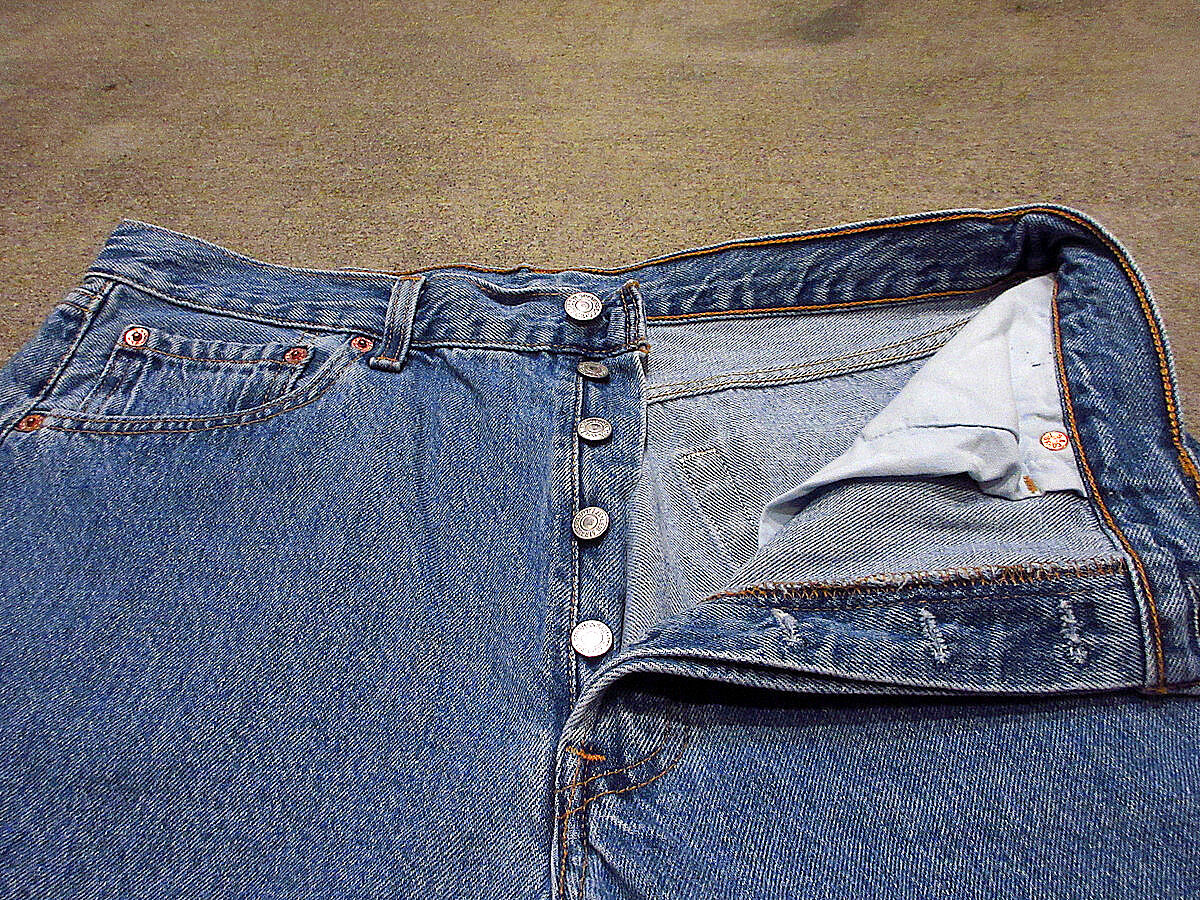 ビンテージ90’s●MADE IN U.S.A. Levi’s  501実寸W88cm●220313k4-m-pnt-jns-w34古着ジーンズデニムパンツリーバイス