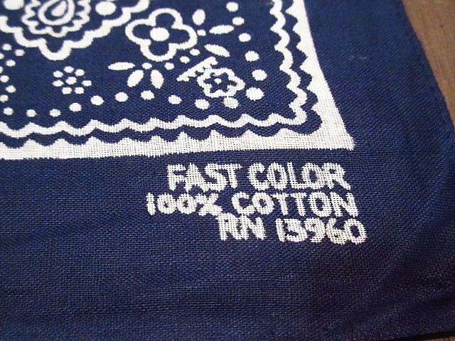 ビンテージ60's70's○DEADSTOCK FAST COLOR RN13960クッキー柄