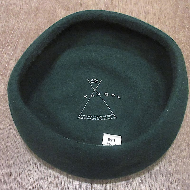ビンテージ60's○KANGOLレディースウールベレー帽緑○250613z6-w-cp-ber