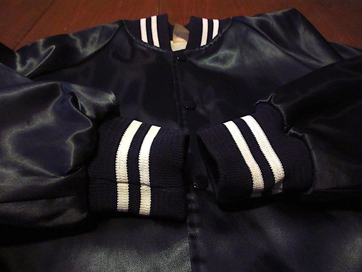 ビンテージ80's○THE MOBナイロンスタジアムジャケット紺size S