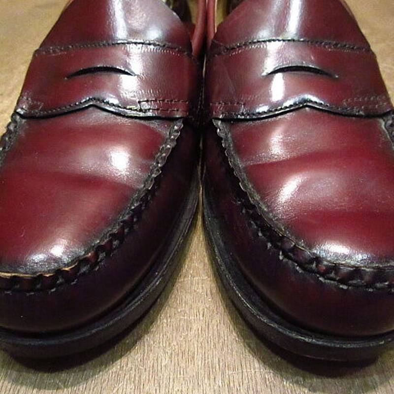 定価の半額以下　 ヴィンテージ加工 レザー ペニーローファー USA製 Dexter ペニー ローファー レザーシューズ バーガンディ