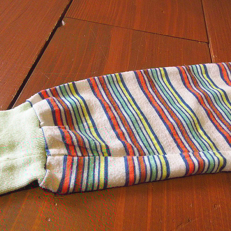 ビンテージ70's○マルチボーダータートルネックTシャツsize L ビンテージ70's○マルチボーダータートルネックTシャツsize L
