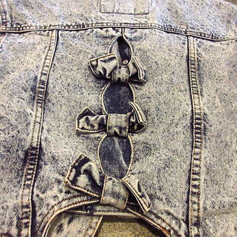 JORDACHE ジョーダッシュ】デニムジャケット 美味く スタッズ（りんご 