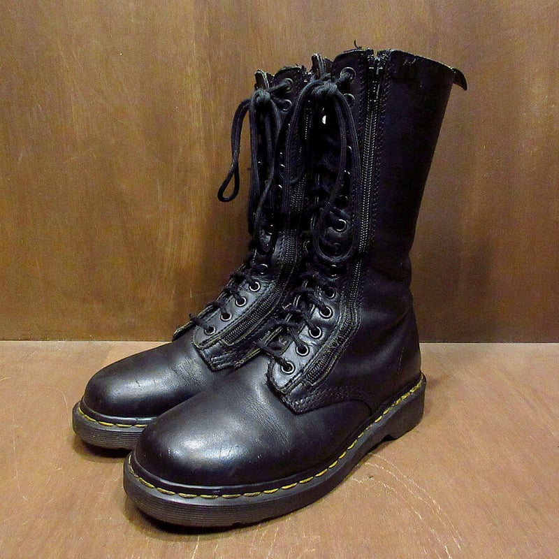 MADE IN ENGLAND Dr.Martens ジップアップ14ホールブーツ黒 Size