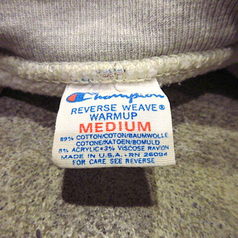 ビンテージ80's○ChampionトリコタグWisconsinリバースウィーブ
