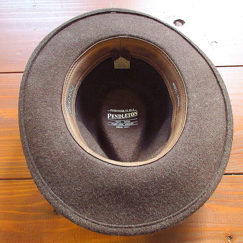 DEADSTOCK PENDLETONフェルトフェドラハット茶size M○230910j1-