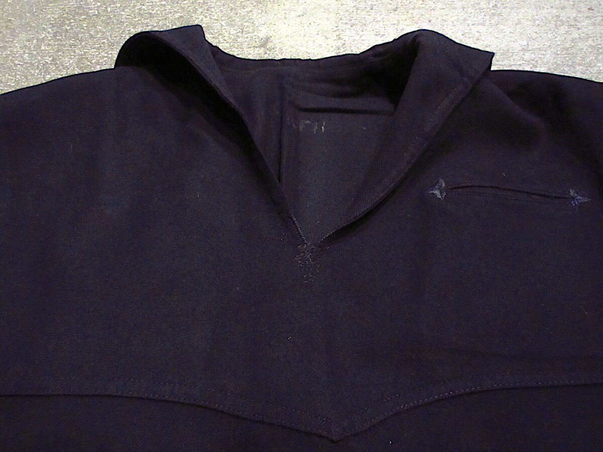 80s vintage shirt NAVY ミリタリー 88/12 霜降り