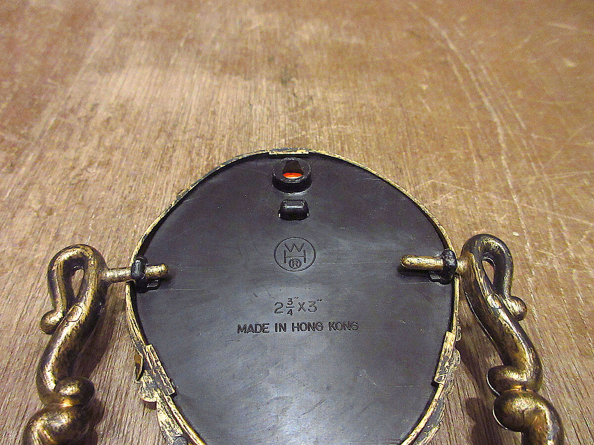 ビンテージ○リップホルダー付きプラスチックミラースタンド○231012j6