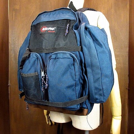 MADE IN U.S.A. EASTPAK ボトムレザーバックパック紺●201021n4-bag-bp イーストパックリュックデイパック