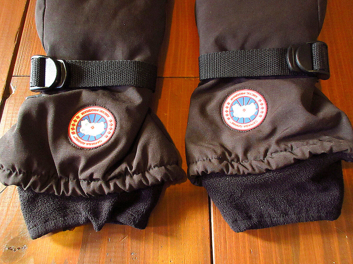 CANADA GOOSEミトングローブ黒size L○231023k2-m-glvカナダグース