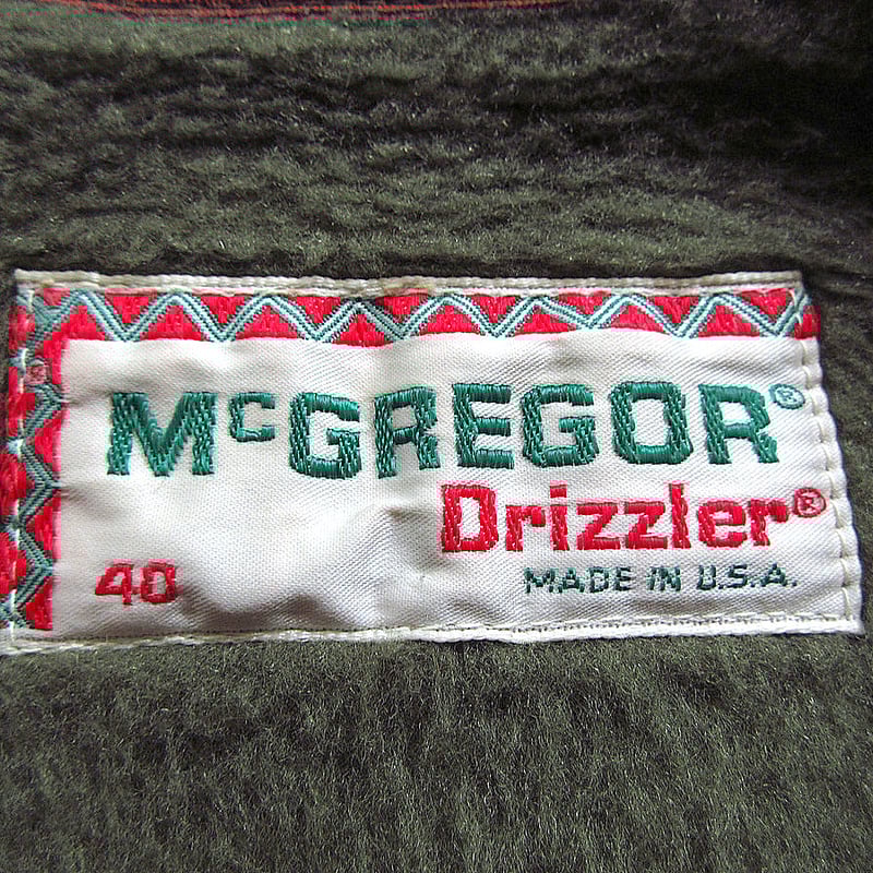 ビンテージ70's○McGREGORドリズラージャケットライナーsize 40