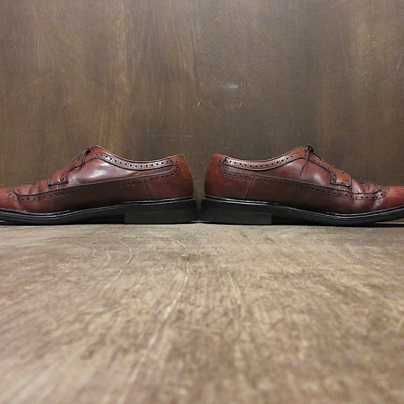 ビンテージ70's○TOWNCRAFTウイングチップシューズ茶size 8 D/B ビンテージ70's○TOWNCRAFTウイングチップシューズ茶size 8 D/B