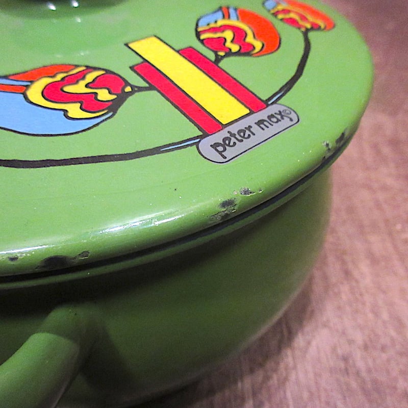 レトロ☆ 激レア品 Peter max ホーロー容器 【公式通販】