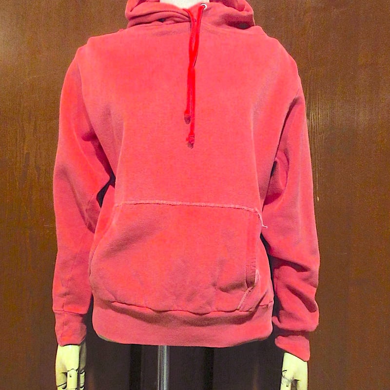 ビンテージ60's70's○コットンスウェットパーカ赤○251203m6-m-swp