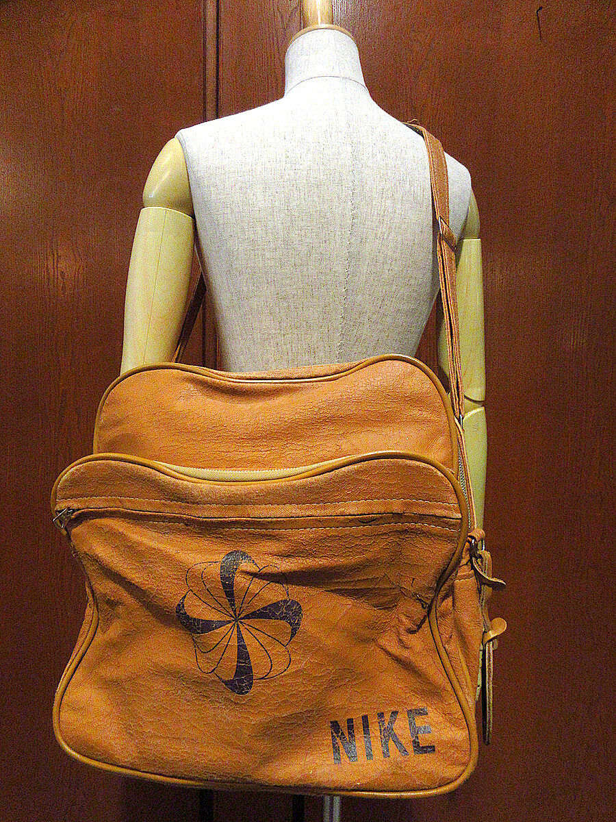 ビンテージ70's○NIKE風車ロゴショルダーバック○221016k6-bag-shd 197