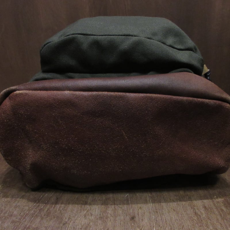 希少　JANSPORT　USA製　レザーボトム　ビンテージ Vintage 90s Jansport Leather Bottom Backpack Rucksack Made in USA
