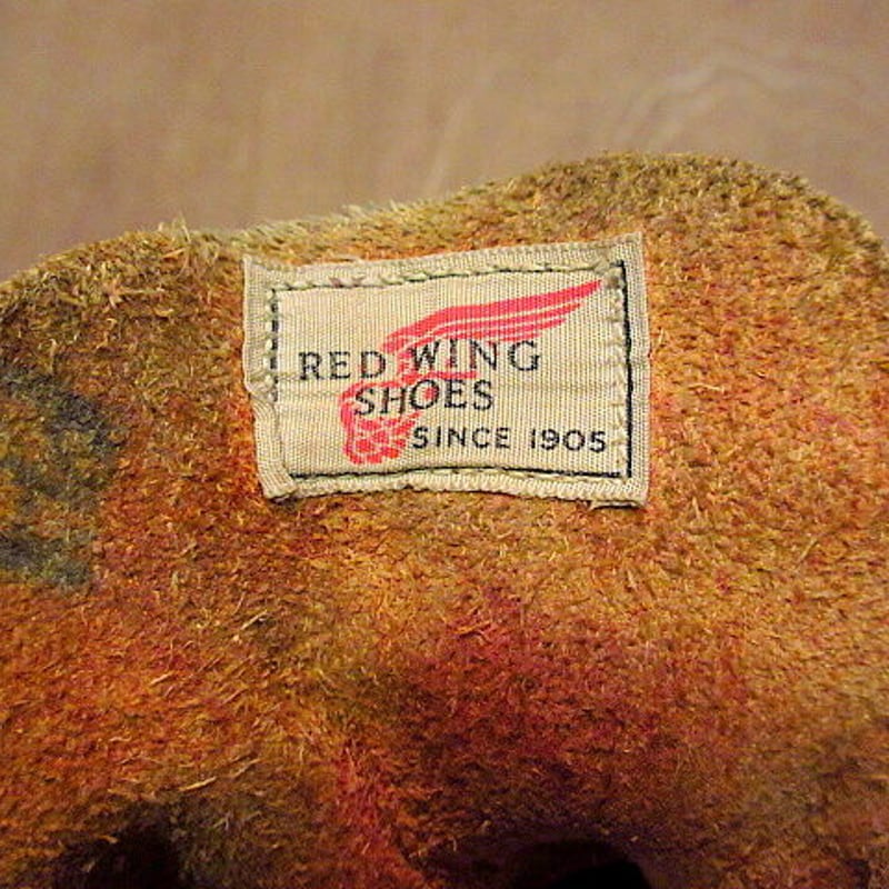 ビンテージ60's○REDWING プリント羽根タグ 