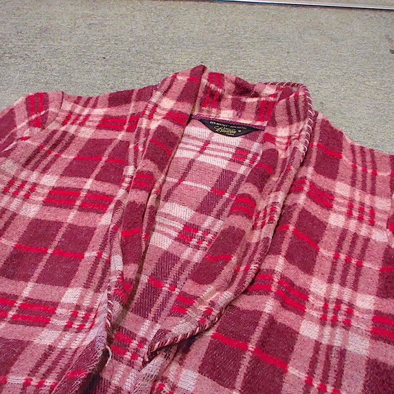 ビンテージ40's○Beaconキッズチェックブランケットガウン