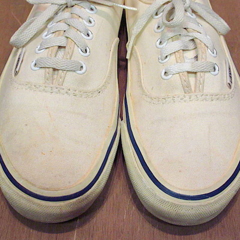 ビンテージ90's○MADE IN U.S.A. VANSオーセンティック生成り Size 7...