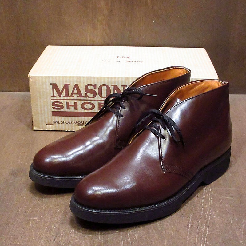 ビンテージ70's○箱付き DEADSTOCK MASON チャッカブーツ 10 1/2D○2