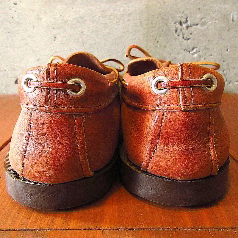 ビンテージ70's○DEADSTOCK L.L.Beanレザーモカシンローファー茶size 1