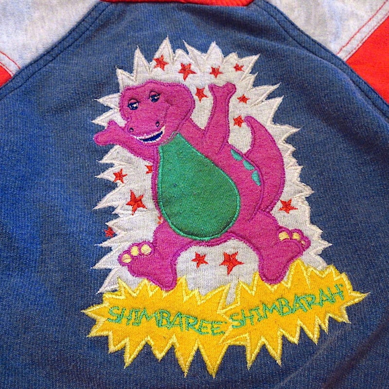 ビンテージ90's○Barneyキッズ裏起毛ラグランスウェット○230322c2-k