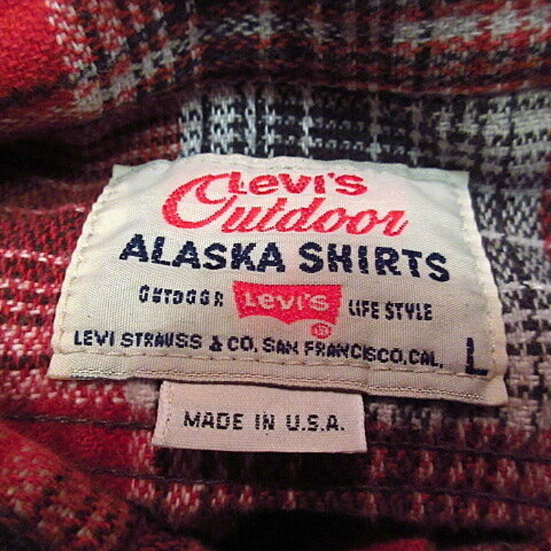 ビンテージ90's○Levi's Outdoorチェックヘビーアラスカシャツsize L