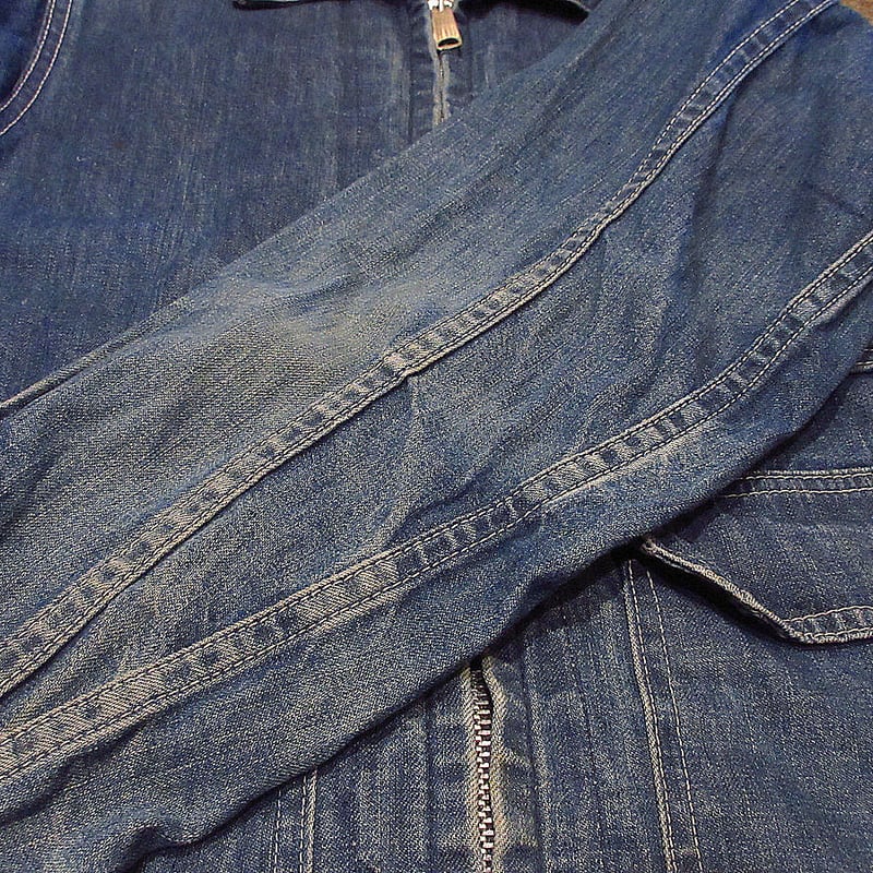 70s Big Smith デニム　ワークジャケット　フェード　ボロ 70s Big Smith デニム ワークジャケット フェード ボロ - メルカリ