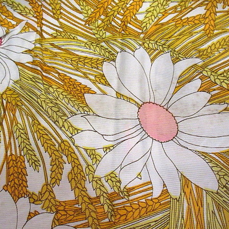 ビンテージ70's○DEADSTOCK花柄ノースリーブワンピース12○200804n1-w-n