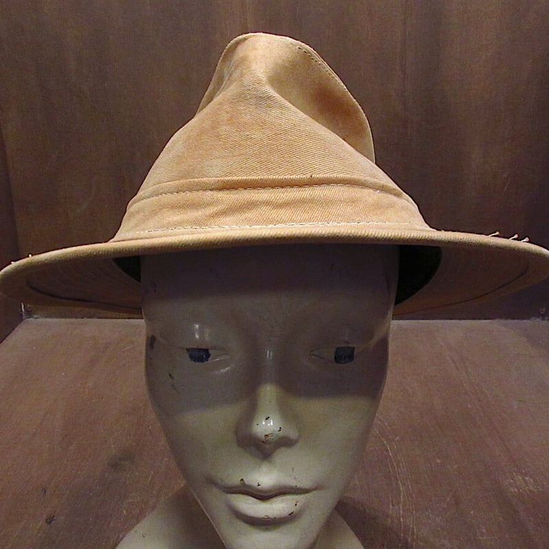ビンテージ○HENSCHELコットンハットベージュXL○220314i3-m-ht-ot ヘン