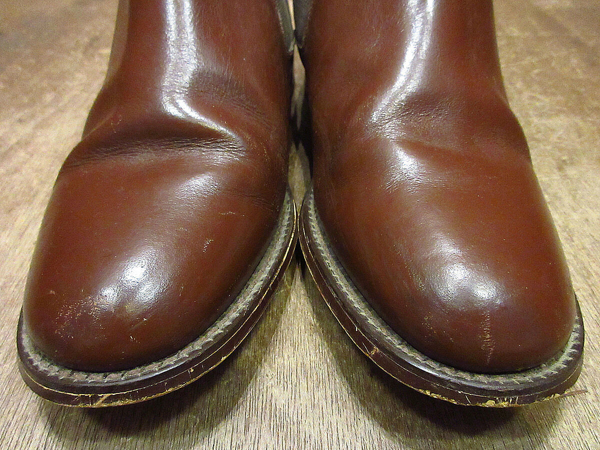 ビンテージ70's○サイドゴアブーツ茶size 6 1/2○231003i2-m-bt-245